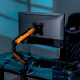 Aisens Soporte de Mesa Gaming RGB DT32TSR-249 Negro-Naranja